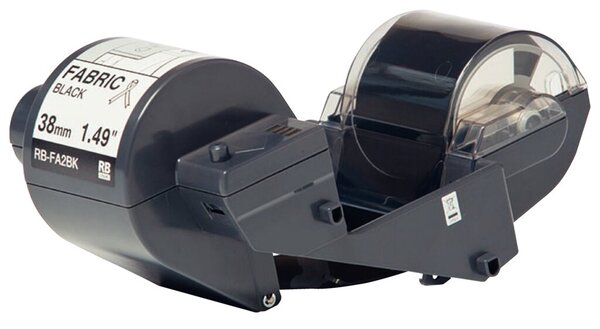 Textilfarbband, RB-FA2BK, 38 mm breit / 300 m lang, schwarz, für Tape Creator TP-M5000N