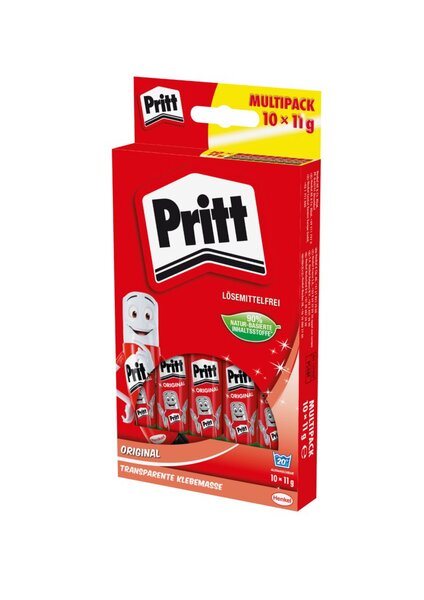 Klebestift Pritt, Multipack WA11, 11 g, Packung à 10 Stück