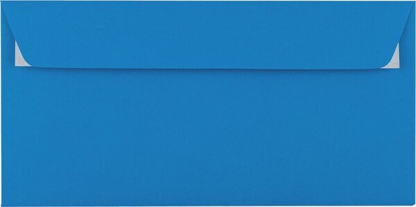 Briefumschlag DIN C5/6, ohne Fenster, haftklebend, königsblau, 100g/qm, 229 x 114 mm, 250 Stück