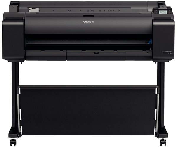 Großformatdrucker imagePrograf IPF GP300, DIN A0, inkl. Stand, 6 Tinten (je 1x MBK, BK, C, M, Y, FP) Druckgeschwindigkeit: A0 - 78 Sek., 2400 x 1200 dpi, USB, LAN, WLAN