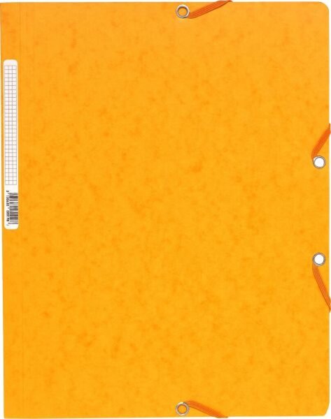 Eckenspannmappe, DIN A4, ohne Klappen, Fassungsvermögen: 250 Blatt, 320 x 240 mm, gelb