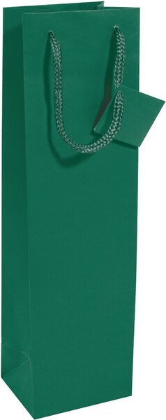 Geschenktaschen, Large, opalgrün, Mattlack, Geschenkeanhänger, 157g/qm, 100 x 350 x 80 mm