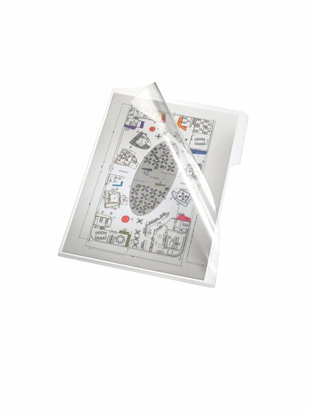Aktenhülle, DIN A5, farblos, PVC-Folie, 150 my, Oberfläche glatt, glasklar
