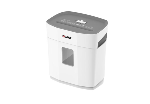 Aktenvernichter 23120 PaperSAFE® 120, 5x18 mm Cross-Cut Partikelschnitt, Sicherheitsstufe P-4, Leistung 8 Blatt, Auffangvolumen 12 Liter, Maße (HxBxT) 366x347x217 mm