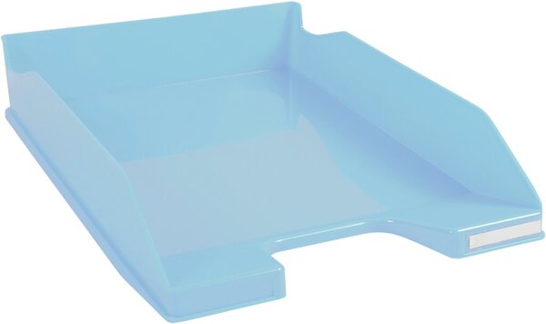 Briefkorb BEE BLUE, DIN A4/C4, Beschriftungsschild, hellblau