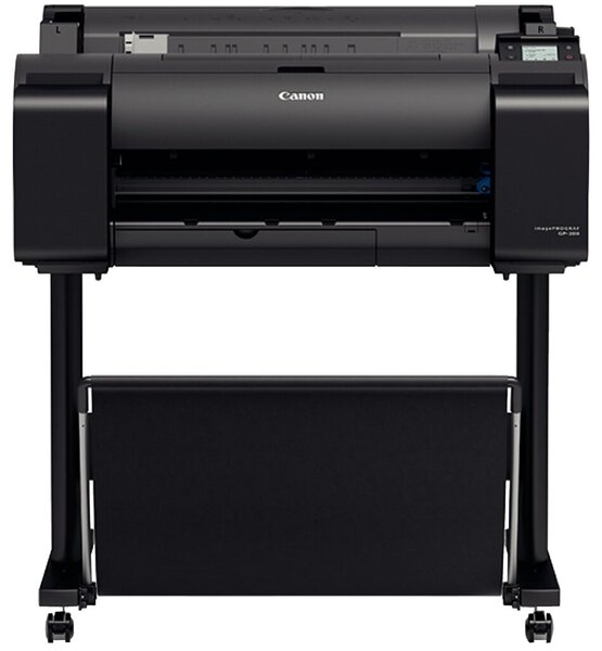Großformatdrucker imagePrograf IPF GP200, DIN A1, inkl. Stand, 6 Tinten (je 1x MBK, BK, C, M, Y, FP) Druckgeschwindigkeit: A1 - 44 Sek., 2400 x 1200 dpi, USB, LAN, WLAN