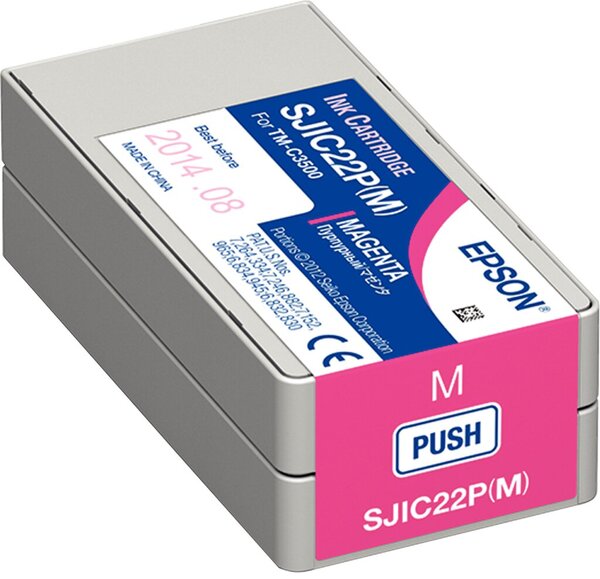 Tintenpatrone SJIC22P, für Epson Drucker, 32,5 ml, magenta