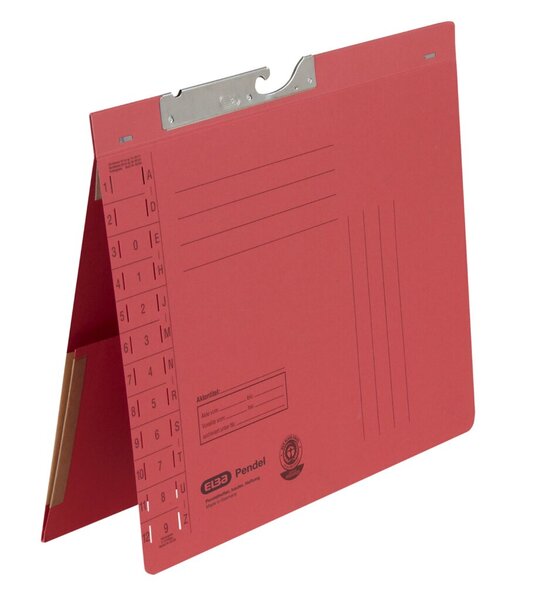 Pendelhefter DIN A4, 320g/qm, Behördenheftung, Dehntasche, rot