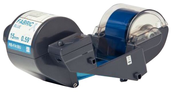 Textilfarbband, RB-FA1BU, 15 mm breit / 300 m lang, schwarz, für Tape Creator TP-M5000N