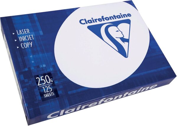 Kopierpapier Clairalfa, DIN A4, 250g/qm, weiß, 171 CIE, Packung à 125 Blatt