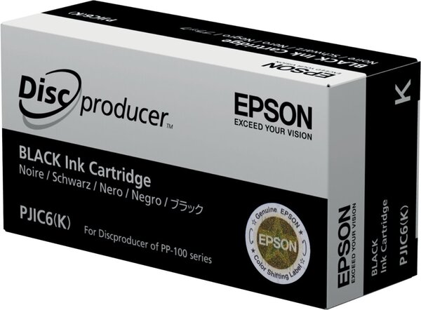 Tintenpatrone PJIC6, für Epson Drucker, 32,6 ml, schwarz