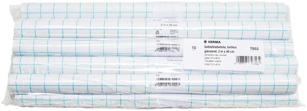 Schutzfolie 2 m x 40 cm, selbstklebend, Packung à 10 Rollen