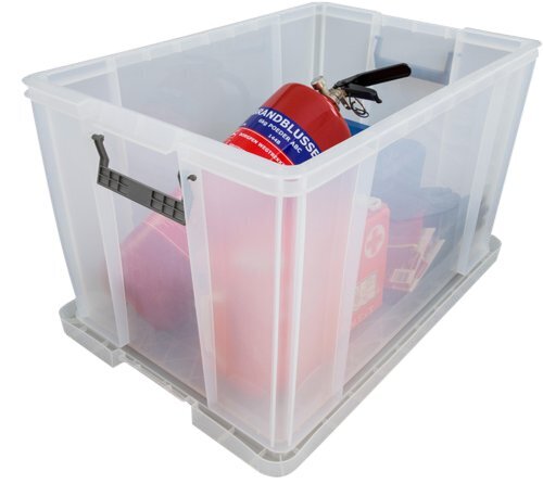 Allstore Aufbewahrungsbox, 85 l , transparent, Maße: 66 x 44 x 39 cm