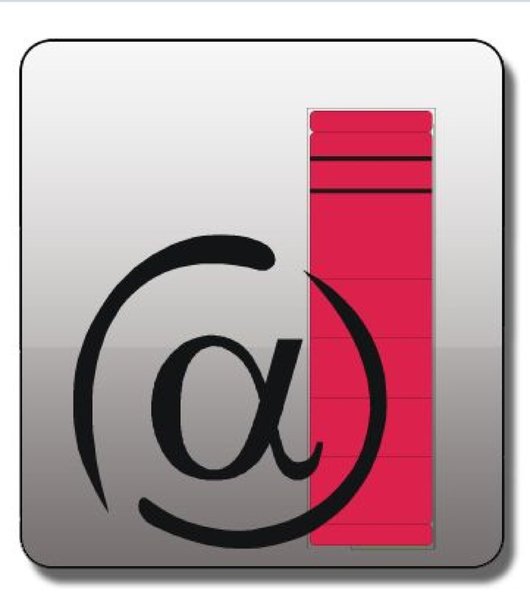 Rückenschild, selbstklebend, kurz/breit, rot, 100 Rückenschild