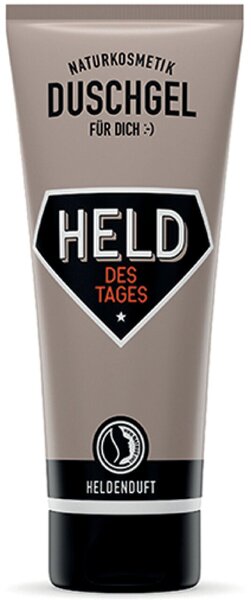 Duschgel 200ml, Zitrusduft mit Holznote, Motiv Held des Tages