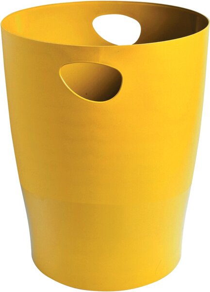 Papierkorb ECOBIN Bee Blue, safran, 15 Liter, mit Griffen