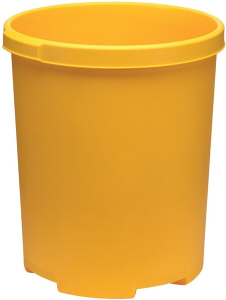 Großpapierkorb KLASSIK XXL, gelb, 50 Liter, 4 Griffmulden, extra stabil