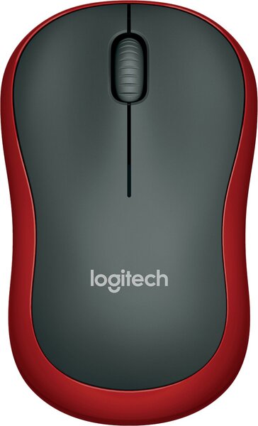 Optische Mouse M185, kabellos, mit winzigem USB-Nano-Empfänger, 3-Tasten-Maus, 2,4-GHz-Technologie, erforderliches Betriebssystem: Linux Kernel 2.6, Windows Vista/ XP/7, MacOS X10.4, rot