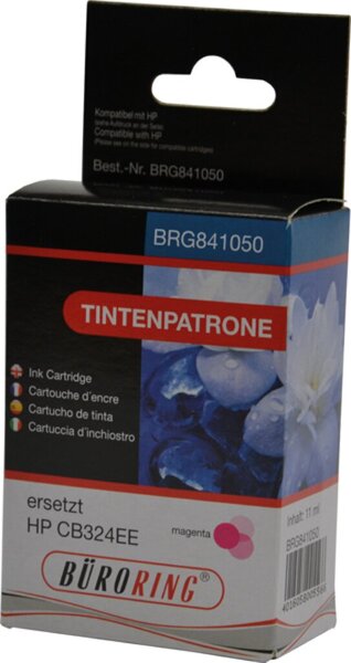 Tintenpatrone, ersetzt HP CB324EE, ca. 890 Seiten, magenta
