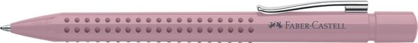 Kugelschreiber GRIP 2010, Schaft rose shadows, Dreikant, Noppen, Mine M, blau