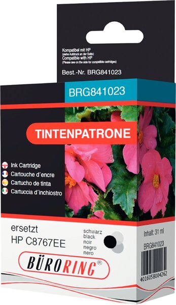 Tintenpatrone, ersetzt HP C8767EE, ca. 1.020 Seiten, schwarz
