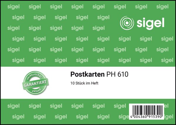 Postkarten, DIN A6 quer, 10 Stück