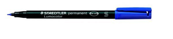 Folienstift Lumocolor®, Strichstärke S - 0,4 mm, permanent/wasserfest, nachfüllbar, blau