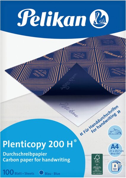 Durchschreibepapier, blauschreibend, DIN A4, 100 Blatt