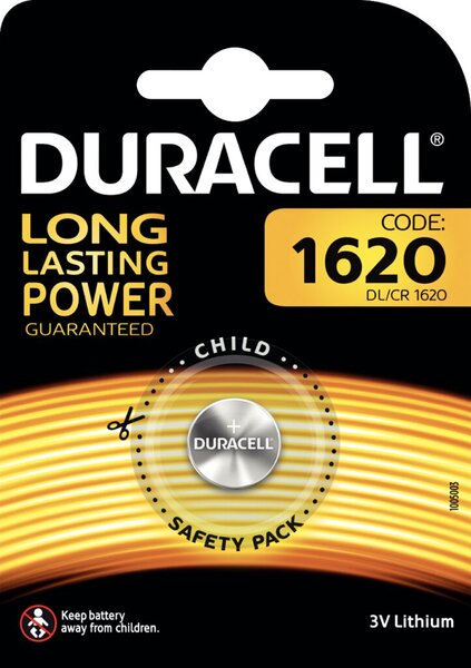 Knopfzelle, Lithium, Electronics, CR1620, 3V, 1er Blister