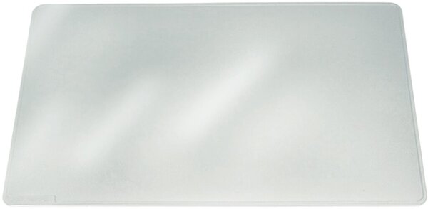 Schreibunterlage Duraglas, 530 x 400 mm,rutschfest, gerundete Ecken, transparent