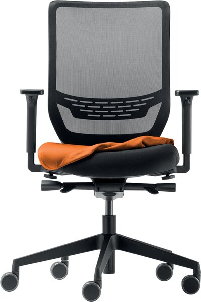 Sitzhusse Drehstuhl, für to-sync work mesh 9242 sy1/comfort pro 9247 sy1, orange