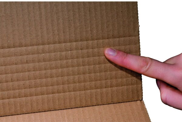 Universalverpackung, DIN A3, haftklebend, Aufreißfaden, Innenmaß 430 x 310 x 90 mm, variable Füllhöhen, braun