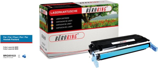 Toner, ersetzt HP C9721A, ca. 8.000 Seiten, cyan