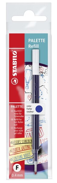 Nachfüllmine Palette, Strichbreite 0,4 mm (F), Gelschreibspitze, blau