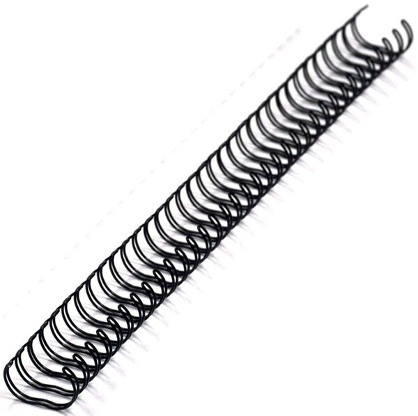 Drahtkamm, DIN A4, Teilung 3:1, 34 Ringe, Durchmesser 16,0 mm, schwarz