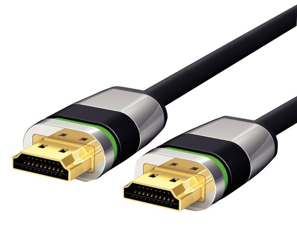 HDMI-Kabel, 5 m, Ultimate Serie High-Speed mit Ethernet, 4K, 3D, Full HD 2.0, vergoldet, Ultra Lock System Sicherheitsverschluss