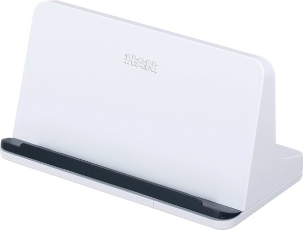 Tabletständer i-LINE, weiß, mit Soft-Grip-Oberfläche