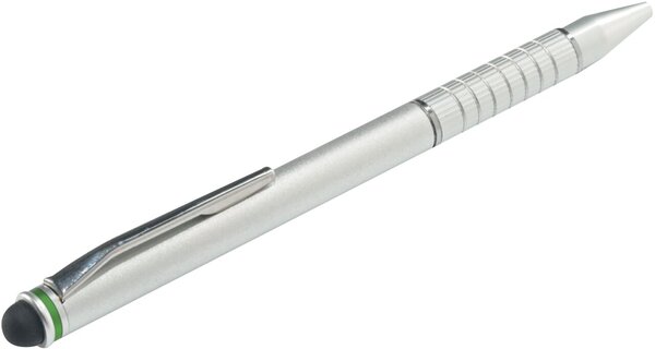 Eingabestift Complete 2 in 1 Stylus silber, Funktion: Eingabestift, Kugelschreiber, Maße: 12 x 9 x 128 mm
