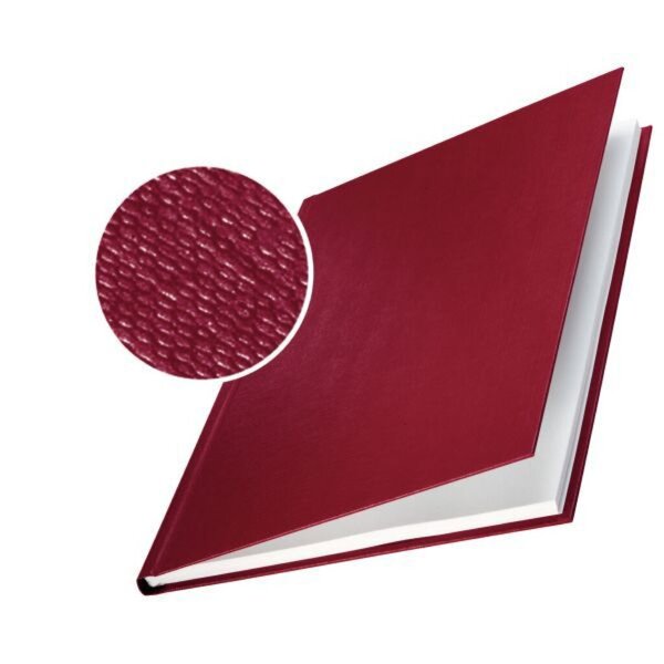 Bindemappen impressBIND Hard Cover für DIN A4, Rücken: 3,5 mm, in Leinenoptik, für 35 Blatt, Inhalt: 10 Stück, rot