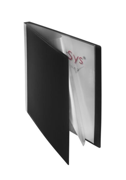 Sichtbuch DIN A4, 10 Hüllen, Rückenschildtasche, Rücken 12 mm, 310 x 240 x 12 mm, schwarz