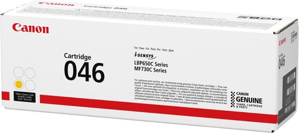 Toner Cartridge 046 H, für Canon Drucker, High Capacity, ca. 5.000 Seiten, gelb