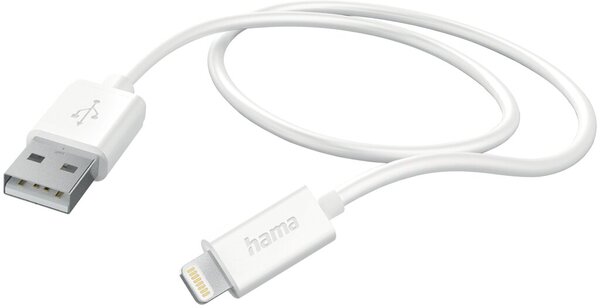 Ladekabel, USB-A-Lightning, 1 m, weiß
