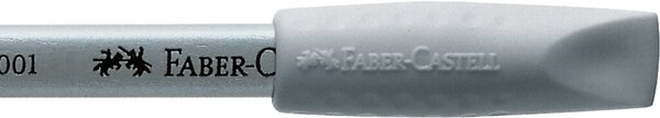 Radierer GRIP 2001 Eraser Cap, Bleistiftschoner, für Bleistifte/Farbstifte auf Papier, 10 x 10 x 40 mm, grau
