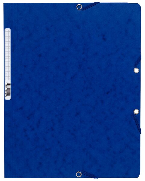 Eckenspannmappe, DIN A4, ohne Klappen, Fassungsvermögen: 250 Blatt, 320 x 240 mm, blau