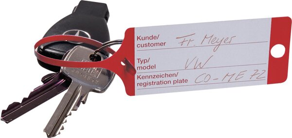 PP-Schlüsselanhänger rot