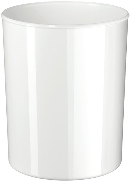 Papierkorb i-LINE, weiß, 20 Liter, hochglänzend