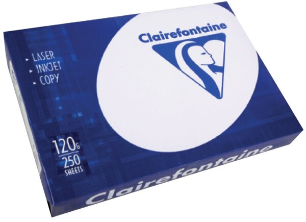 Kopierpapier Clairalfa, DIN A4, 120g/qm, weiß, 171 CIE, Packung à 250 Blatt