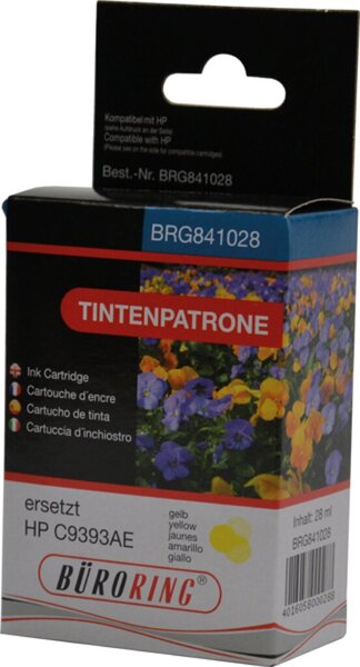 Tintenpatrone 88, ersetzt HP C9393AE, ca. 1.720 Seiten, gelb