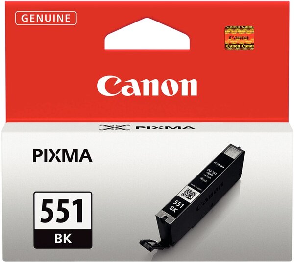 Tintenpatrone CLI-551BK, für Canon Drucker, 7 ml, schwarz