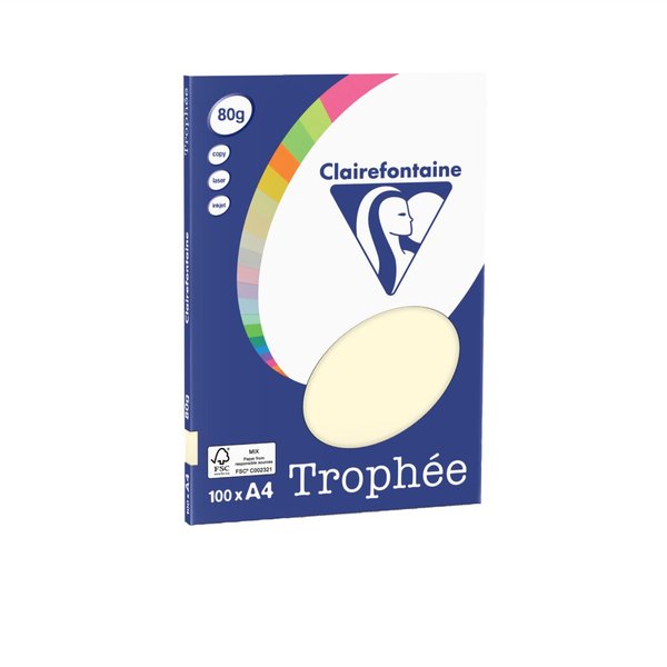 Kopierpapier Farbiges Papier, DIN A4, 80g/qm, 100 Blatt, sand